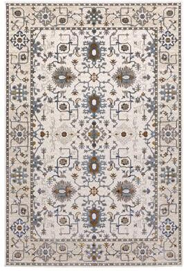 Style Haven Everly Traditional Inspirations Ivory/ Blue Area Rug