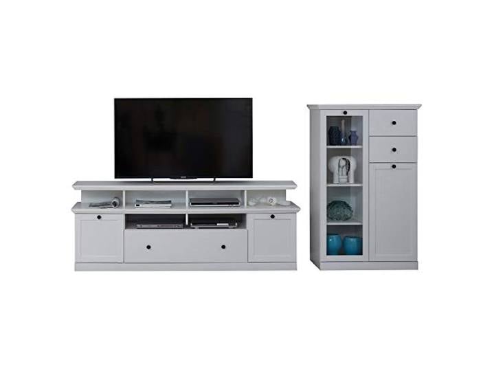 trendteam smart living - unité Murale - Salon - Baxter - Taille de Montage (LxHxP) 273 x 129 x 41 cm - Couleur Blanche - 186097701