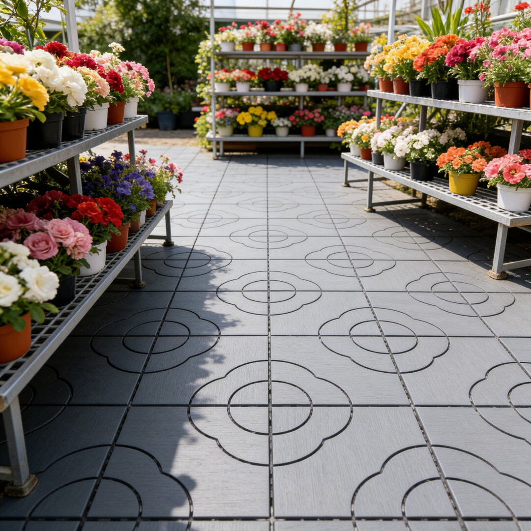 RICH HOLY ENTERPRISE CO., LIMITED Interlocking Deck Grey Deck Tile Kit