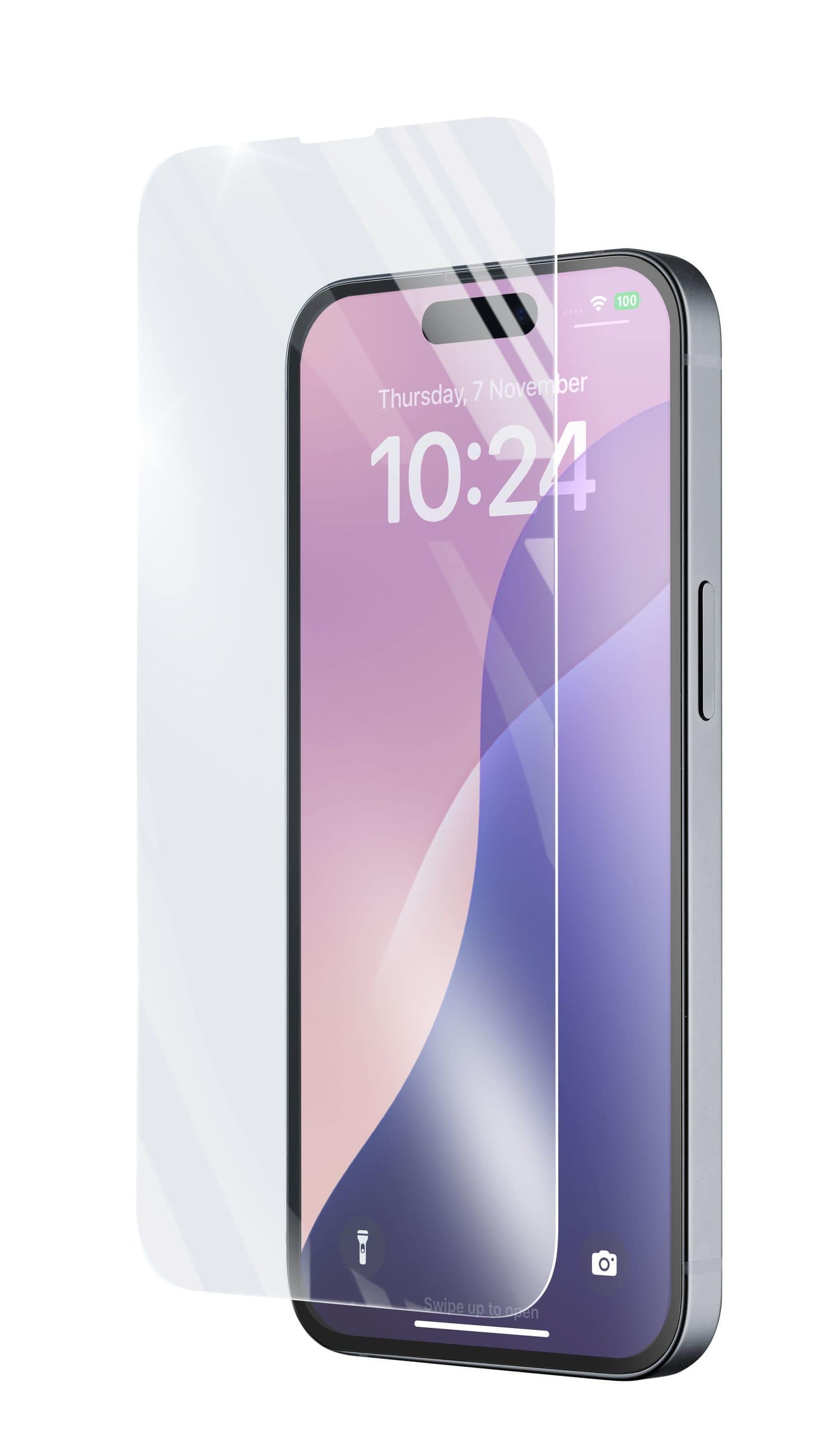 Cellular Line Impact Glass Klare Bildschirmschutzfolie gehärtetes Glas für Apple iPhone 16e Schlagfest, Kratzresistent TEMPGLASSIPHSE4