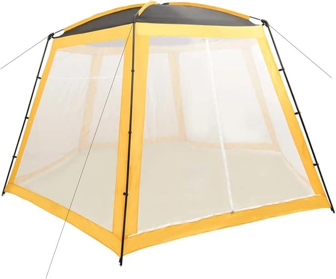 Poolzelt, Pool überdachung, Pool Zelt, Pooldach, Poolpavillion, Zelt Für Pool, Pool Dach, Pool Abdeckungen, Stoff 500x433x250 cm Gelb