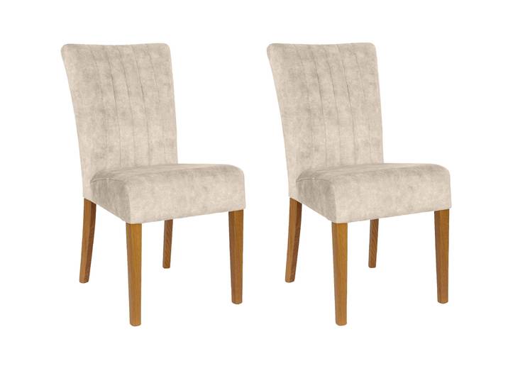 4-Fussstuhl HOME AFFAIRE, beige (natur geölt, almond milk 5504, natur, amour 5504), B:46cm H:93cm T:64cm, Massivholz, Polyester, Stühle, 4-Fussstuhl, vertikale Nähte in der Rückenlehne