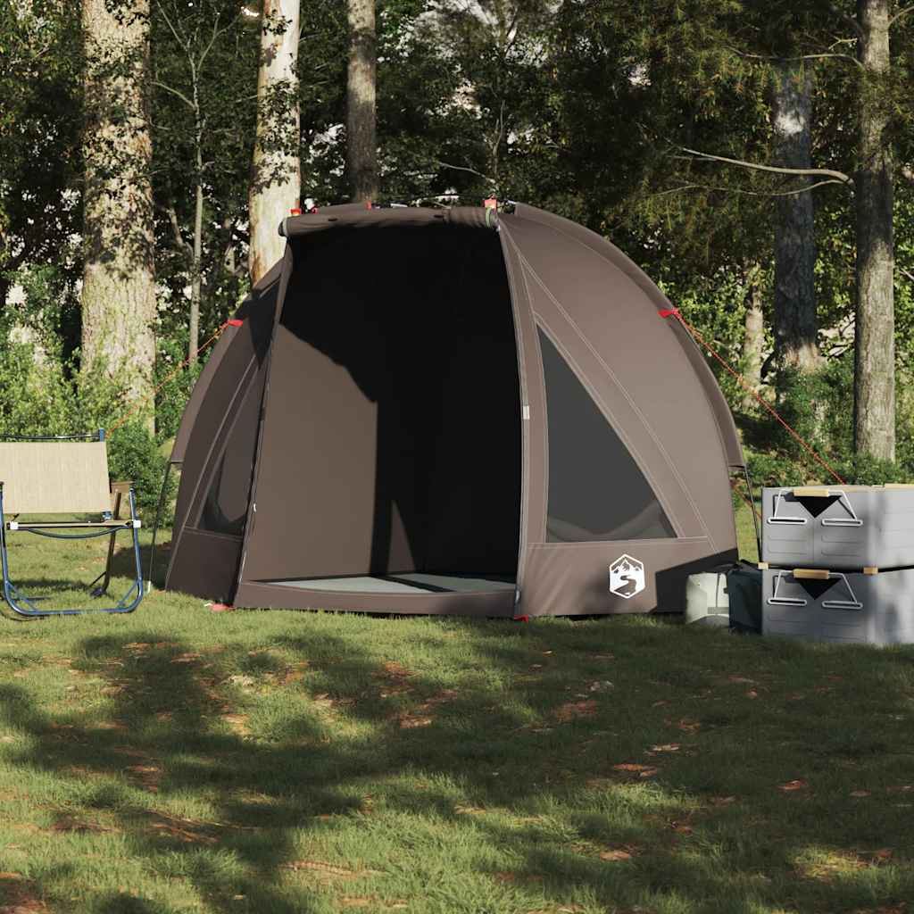 vidaXL Tente de pêche marron imperméable