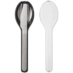 MEPAL Besteck-Set Ellipse 3-tlg. - schwarz