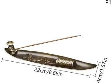 Inspire Select Boat Style Incense Holder Old Man Fishing Japanese Inspired Aromatherapy Burner 1