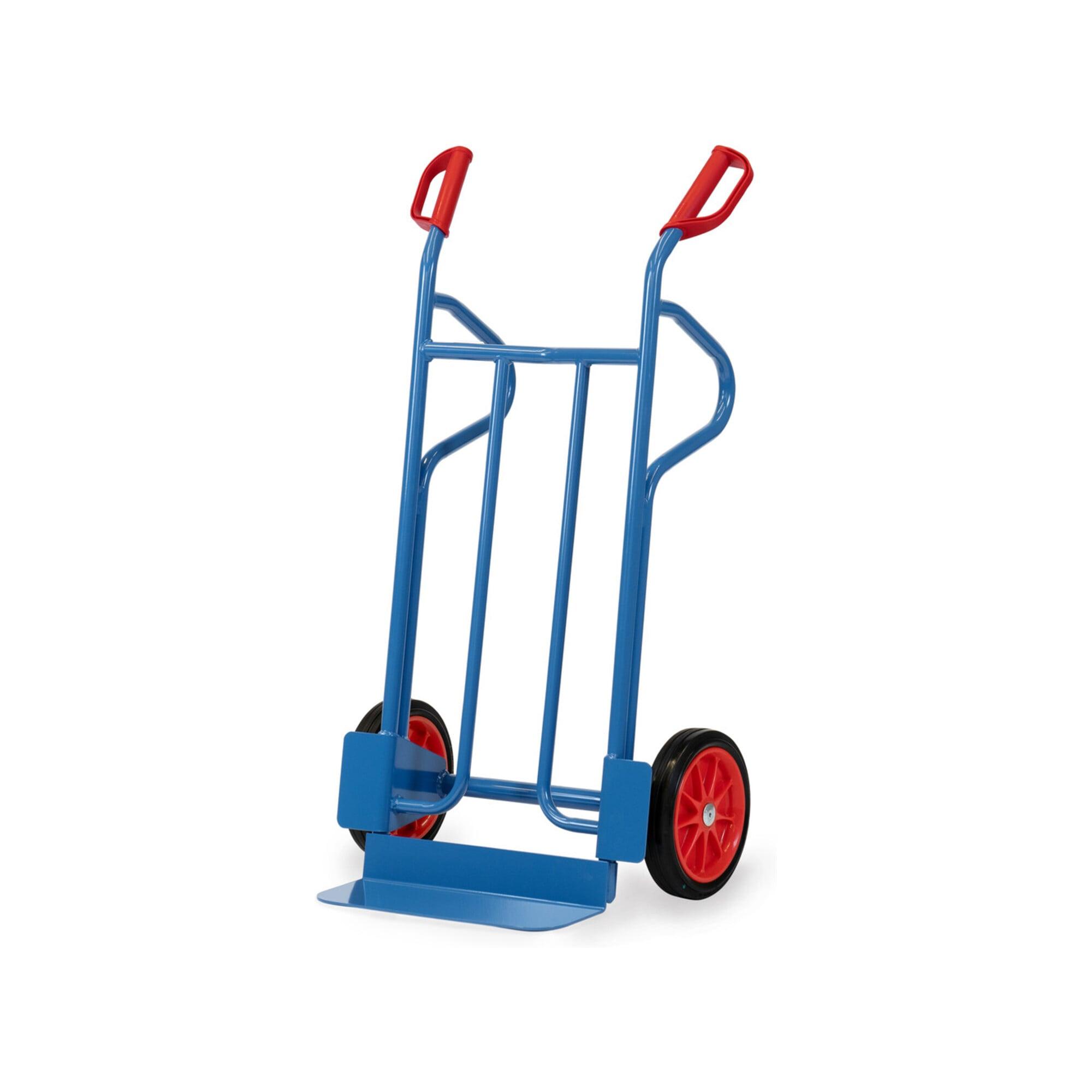 fetra Stahlrohr-Sackkarre B1215V - Vollgummibereifung Tragkraft 350 kg)
