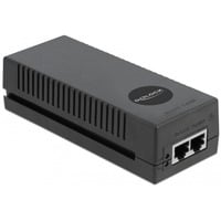 10 Gigabit PoE+ Injektor 802.3at 30 W, PoE-Injektor schwarz