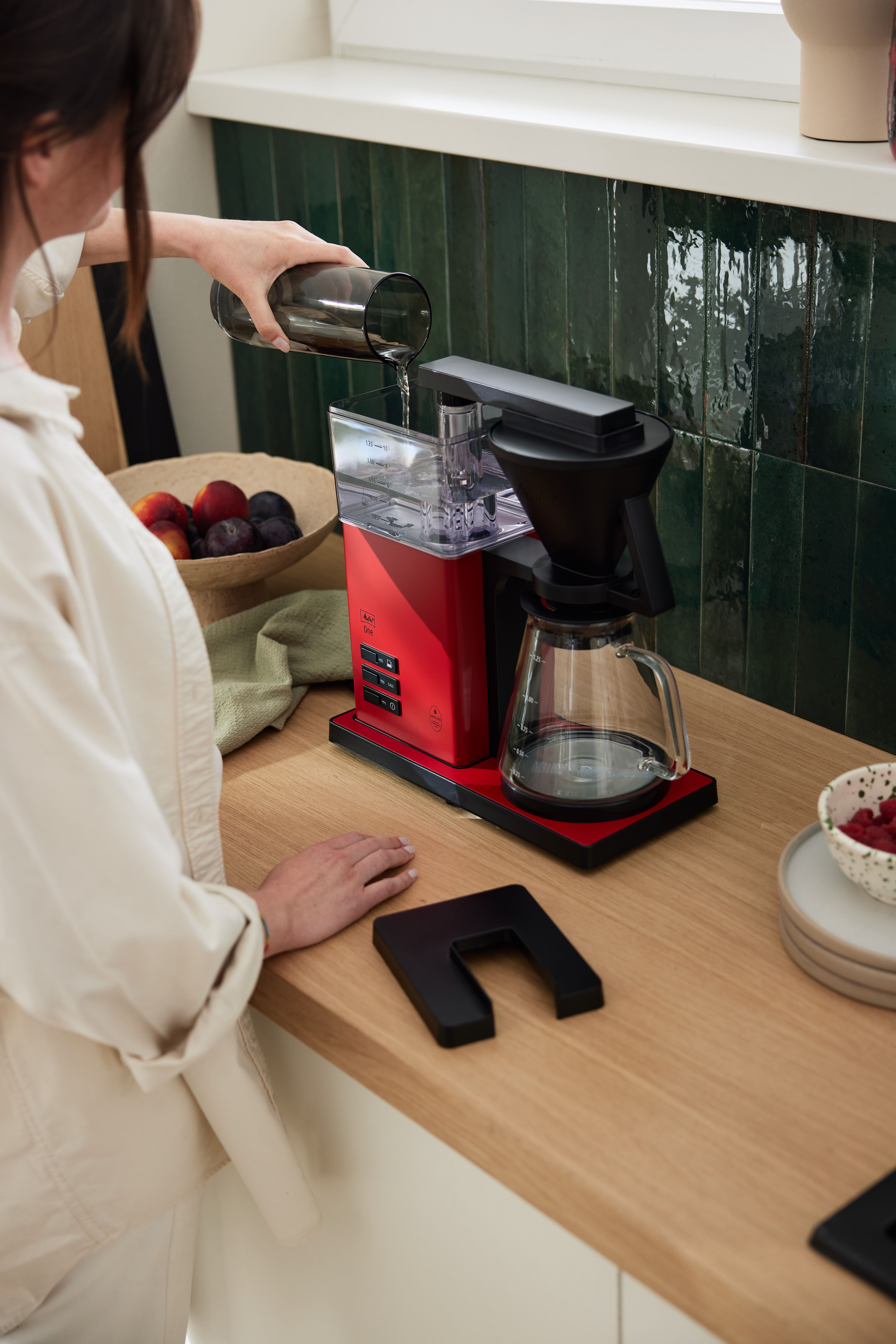 Filterkaffeemaschine "Melitta Melitta One 1031-04", rot, 1,25 l, 10, Kaffeemaschinen, Filterkaffeemaschine