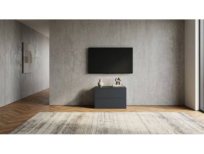 Niedriges Lowboard schwarz Premium Dekore Schwarz