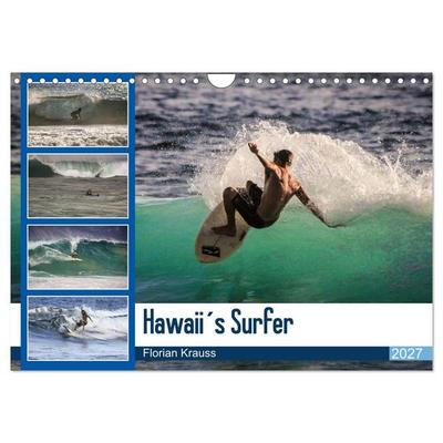 Hawaii´s Surfer (Wandkalender 2027 DIN A4 quer), CALVENDO Monatskalender