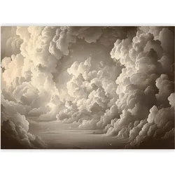 Artgeist, Tapete, Fototapete - Whisper of Illuminated Clouds: Soft Play of Light in the Theater of the Heavens (450 x 315 cm)