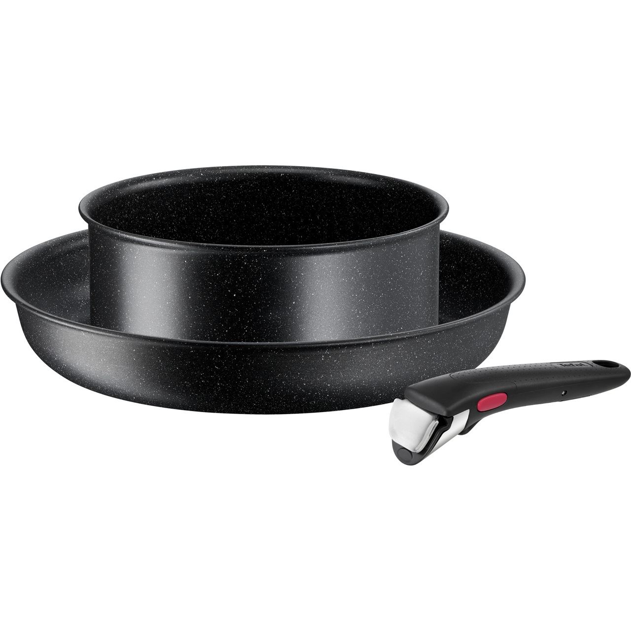 Tefal Pfannen-Set INGENIO BLACK STONE schwarz 3-tlg., 1 Set