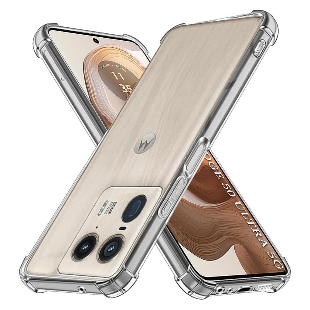 Techsuit - Shockproof Clear Silicone - Motorola Edge 50 Ultra - Clear (Motorola Edge 50 Ultra) (56356008)