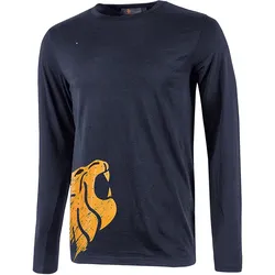 U-Power Langarmshirt Alien - deep blue - L