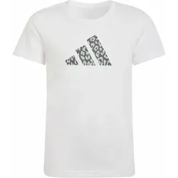ADIDAS Kinder Shirt Junior Girls Animal Print Graphic, Größe 116 in Weiß Weiß