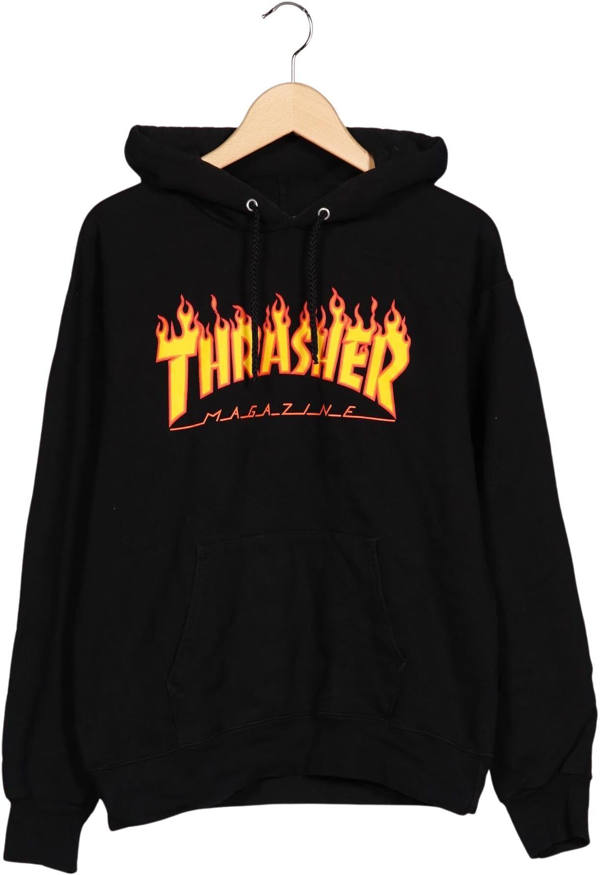 Thrasher Damen Kapuzenpullover, Schwarz, Gr. S, Baumwolle / Synthetik - Second Hand
