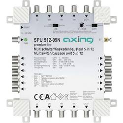 Axing SPU51209N SAT Multischalter Eingänge (Multischalter): 5 (4 SAT/1 terrestrisch) Teilnehmer-Anzahl: 12