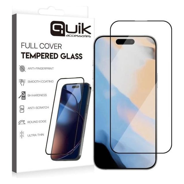 Toti Quik Accessories Full Cover Tempered Glass for Apple iPhone 17 (Apple iPhone 17) (62175776)