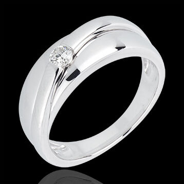 Edenly Diamantring Hestia WeiÃŸgold