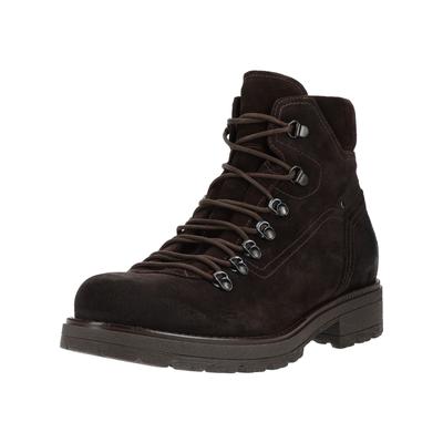Schnürstiefelette NERO GIARDINI "Nero Giardini Stiefelette Veloursleder", Herren, Gr. 42, braun (dunkelbraun), Veloursleder, Schuhe Schnürstiefelette