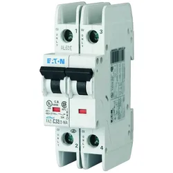 Eaton 102179 Leitungsschutzschalter, 1,5 A, 2p, Charakteristik: D FAZ-D1,5/2-NA