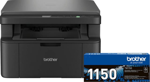 Brother DCP-1640W laserprinter met extra zwarte toner