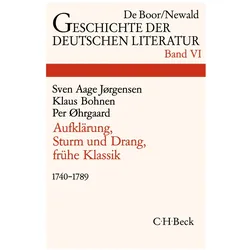 Aufklärung, Sturm und Drang, frühe Klassik (1740-1789), Sachbücher von Sven Aage Jørgensen, Per Ihrgaard, Klaus Bohnen