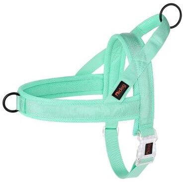 Uplift Picks Soft No Pull Dog Harness Adjustable Padded Nylon Pet Vest green l