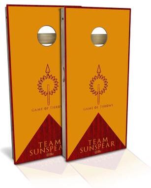 Skip's Garage Team Sunspear Outdoor Cornhole Board Set