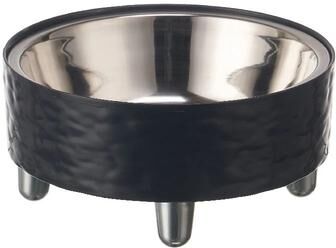 Inspired Living AquaRipple Elevated Stainless Steel Pet Bowl For Cats & Small Dogs c