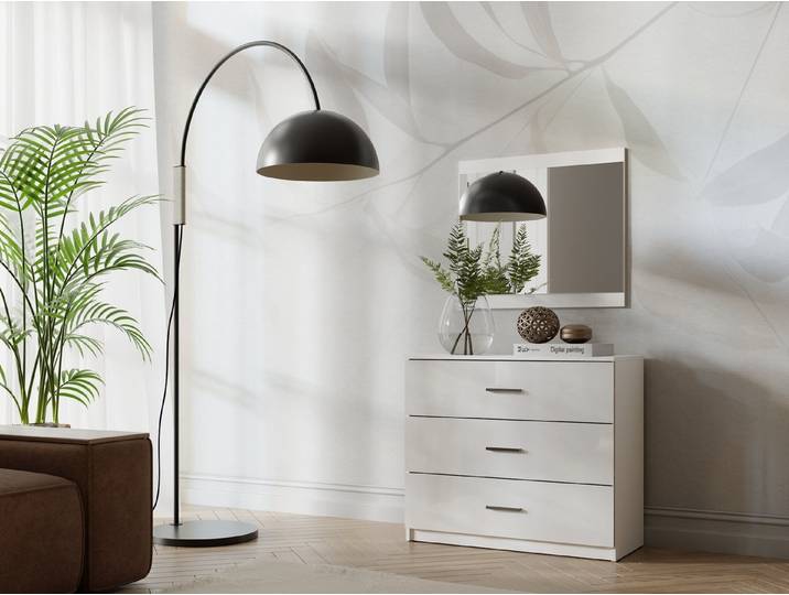 Raumhirsch Furniture Kommode Sideboard, Wohnschrank, Anrichte, praktisch Schrank (Maße: 93 x 80,5 x 42 cm (3 Schubladen, kompakte Form), stabile Konstruktion, Klassisches Design