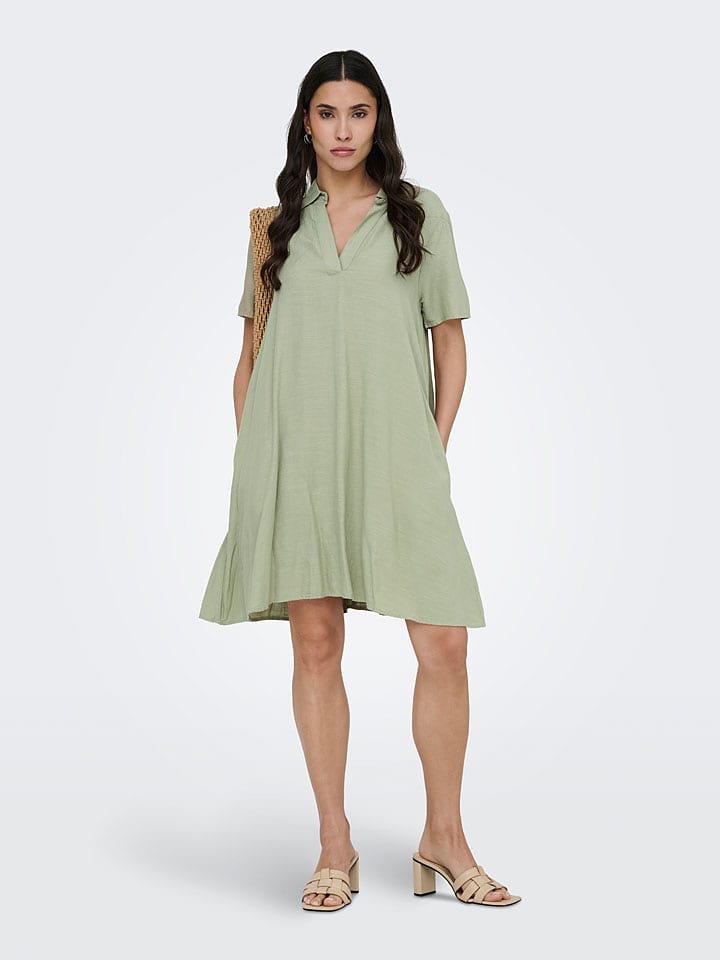 JDY Kleid "Caya" in Hellgrün - S