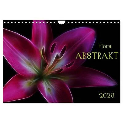Floral Abstrakt 2026 (Wandkalender 2026 DIN A4 quer), CALVENDO Monatskalender