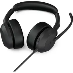 Jabra Evolve2 50 MS (Kabelgebunden, USB-A, Microsoft Teams), Office Headset, Schwarz