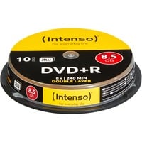 DVD+R DL 8,5 GB, DVD-Rohlinge 8fach, 10 Stück