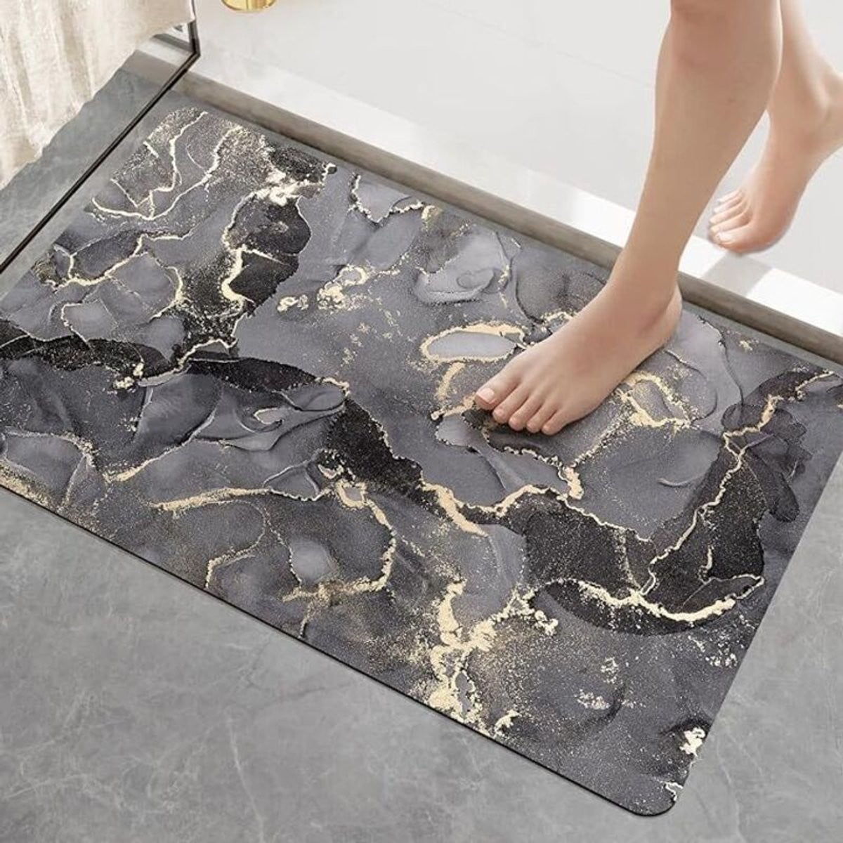 Superabsorberende en sneldrogende antislip badmat, 40 x 60 cm