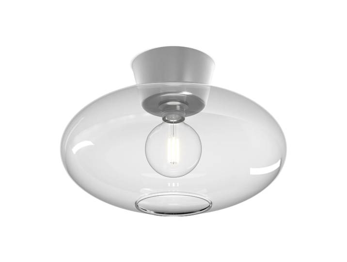 Belid Bullo Deckenleuchte XL Klarglas Ø38cm Aluminium