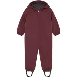 Colorkids Schneeoverall mit abnehmbarer Kapuze, dunkelrot, 80