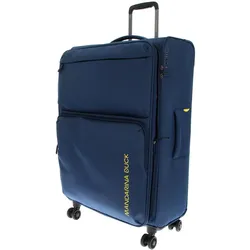Mandarina Duck Zephyr 4 Rollen Trolley L 78 cm mit Dehnfalte, Koffer, Blau