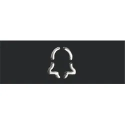 DoorBird D11x Namensschild für eine Ruftaste, Glockensymbol Graphitschwarz (Polar Raven), pulverbeschichtet, seidenmatt