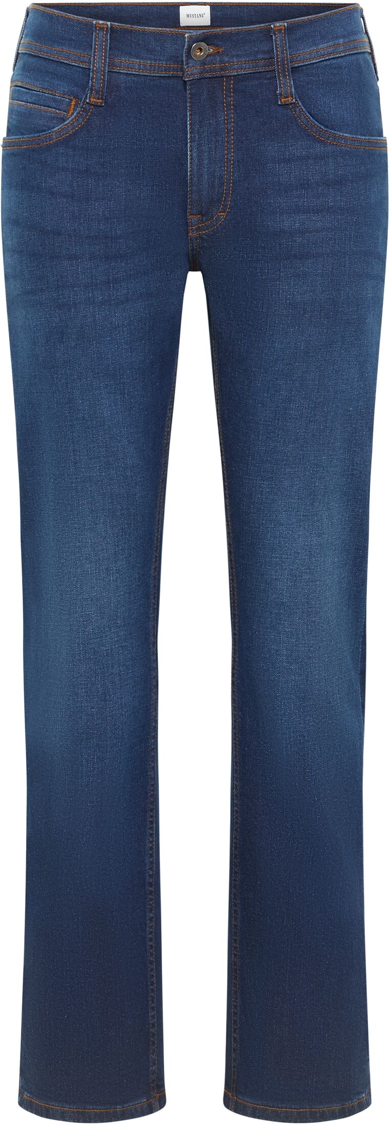 Bootcut-Jeans MUSTANG "Herren Style Oregon Boot", Herren, Gr. 30, Länge 32, 783 mittelblau, Denim/Jeans, 99% Baumwolle, 1% Elasthan, unifarben, bootcut fit, Jeans Bootcut-Jeans 783 mittelblau 30, Länge 32