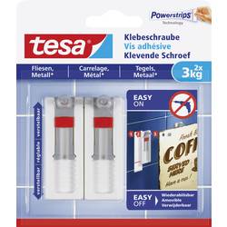tesa 77765 Klebeschraube verstellbar Weiß Inhalt: 2 St. 77765-00000-00