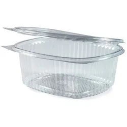 VEPATIM 50x Feinkostbecher oval klar mit Deckel 2000 ml (PET)