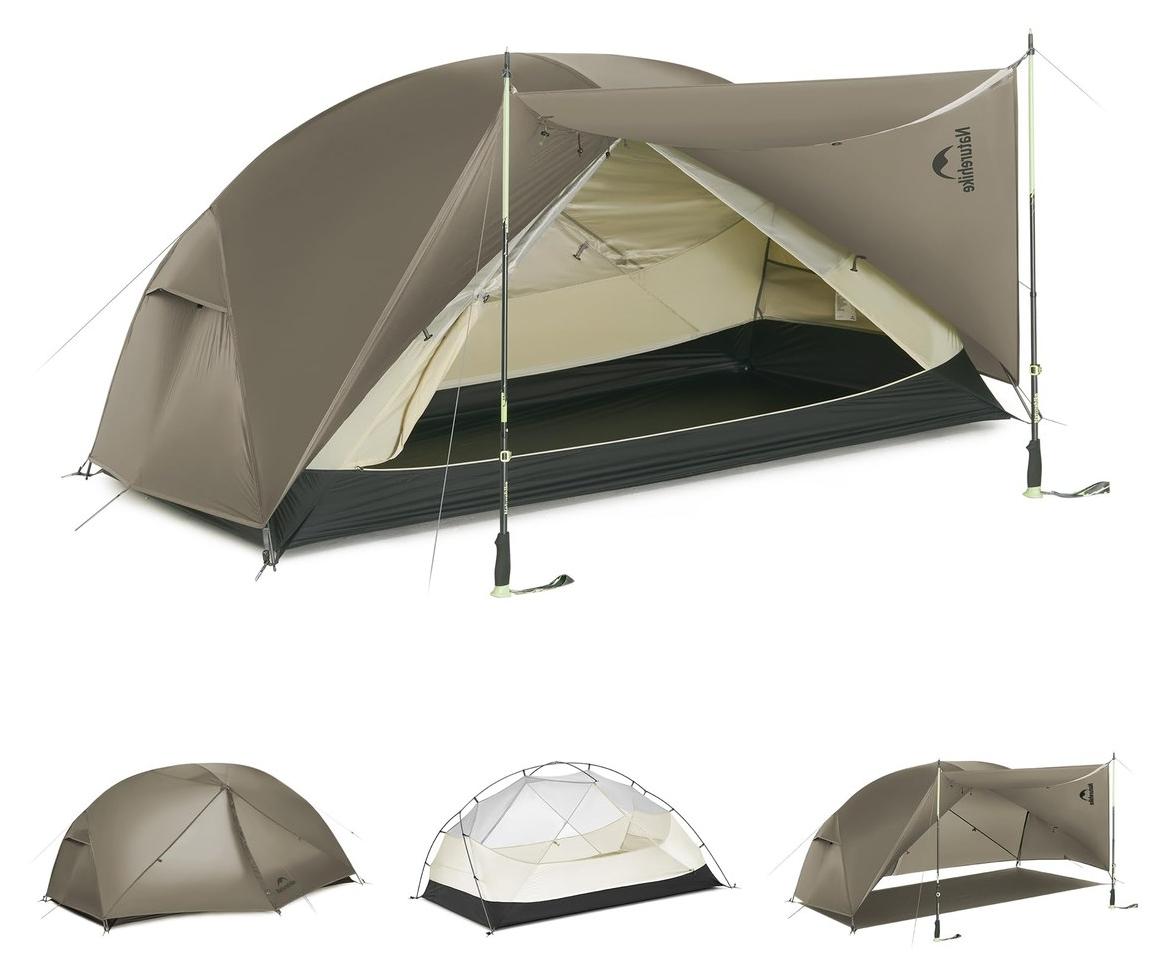 Kuppelzelt Campingzelt Zweipersonenzelt - Winddicht und wasserdicht - 2,2 kg - 230 x 245 x 105 cm - Für Camping und Wandern