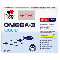 DOPPELHERZ Omega-3 Liquid system 3X150 ml