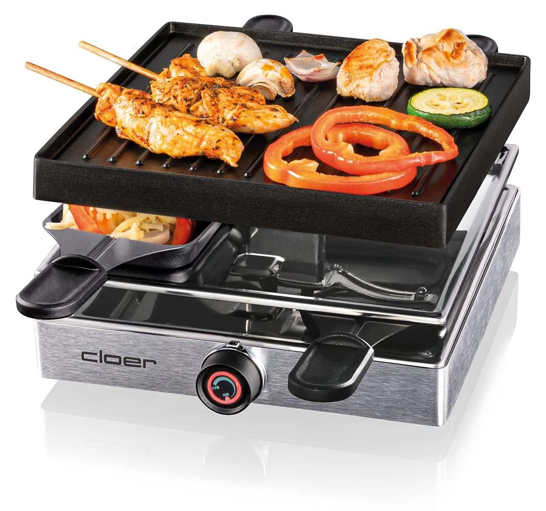 Cloer 6454 Raclette-grill-combinatie met thermostaat