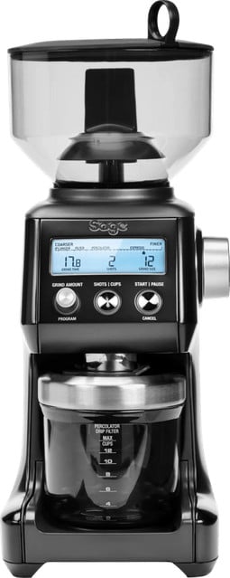 Sage Smart Grinder Pro Koffiemolen - Zwart Roestvrij Staal