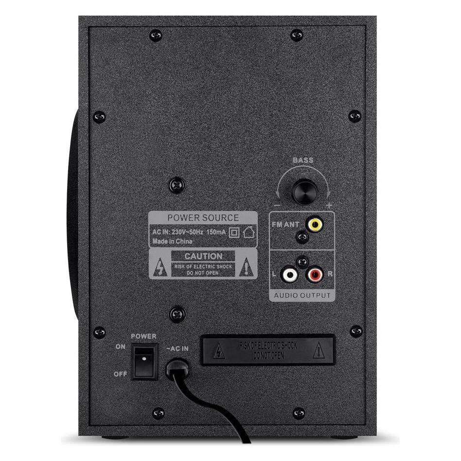 Sven 2.1 speakers MS-315, black, Bluetooth, FM, USB,, RC unit, power output + (RMS) (SV-020880)