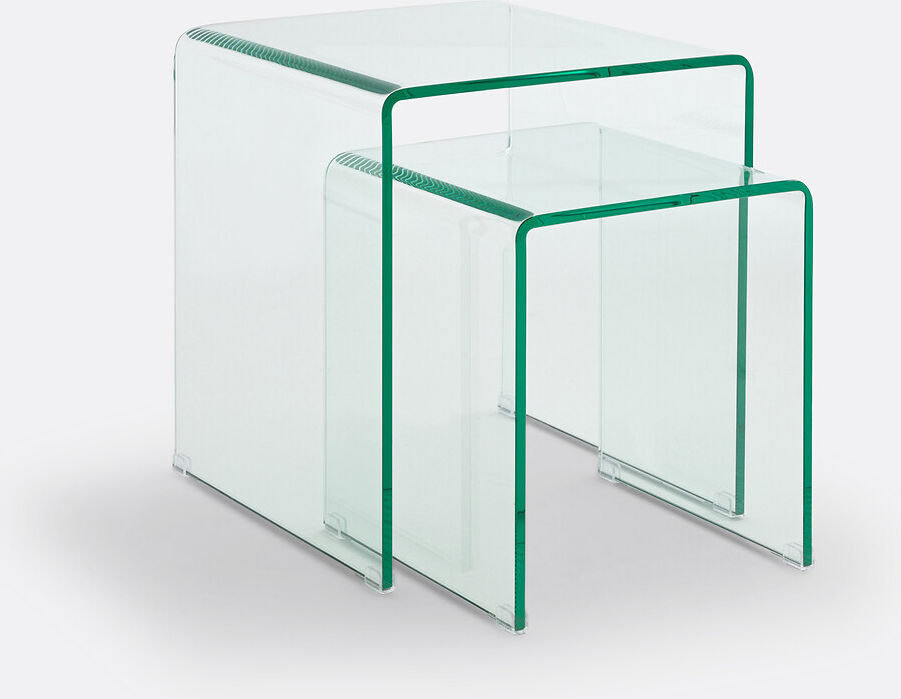 LA REDOUTE INTERIEURS Lot de 2 bouts de canapé verre trempé, Joan