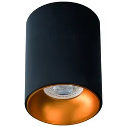 Kanlux schwarz-goldene LED Deckenleuchte RITI max. 25W